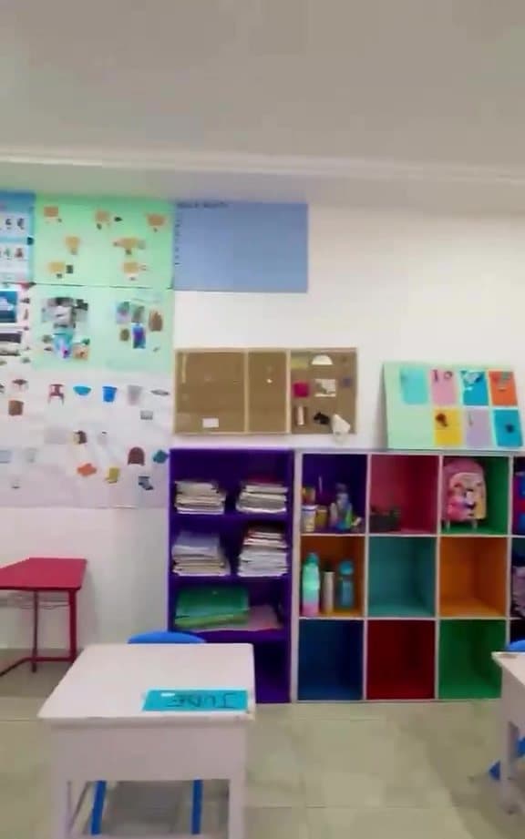 Colourful early years learning corner