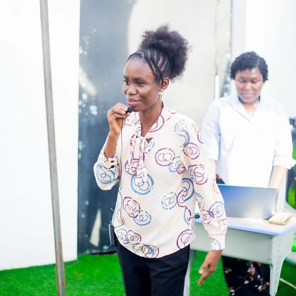 Teacher speaking at the Parent–Teacher Meeting